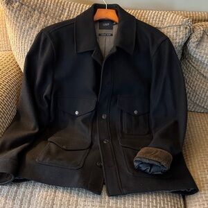 J. Crew Men's Dark Jacket with Button Details